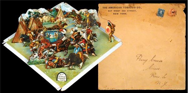 1896 Buffalo Bill Honest Long Cut Cigarettes Scraps Game