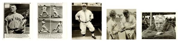 Roger Maris & Hall of Famers Original Wire Photo Collection (130)