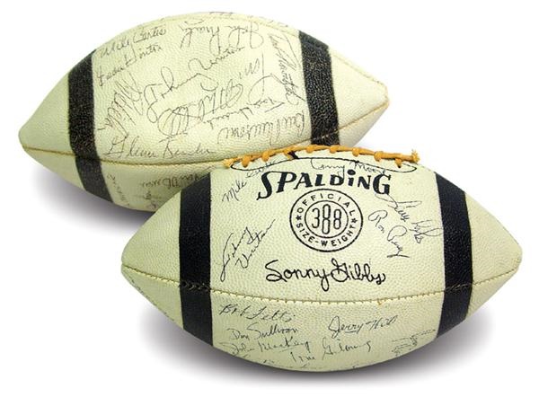 1966 & 1972 Baltimore Colts Signed Footballs (2)