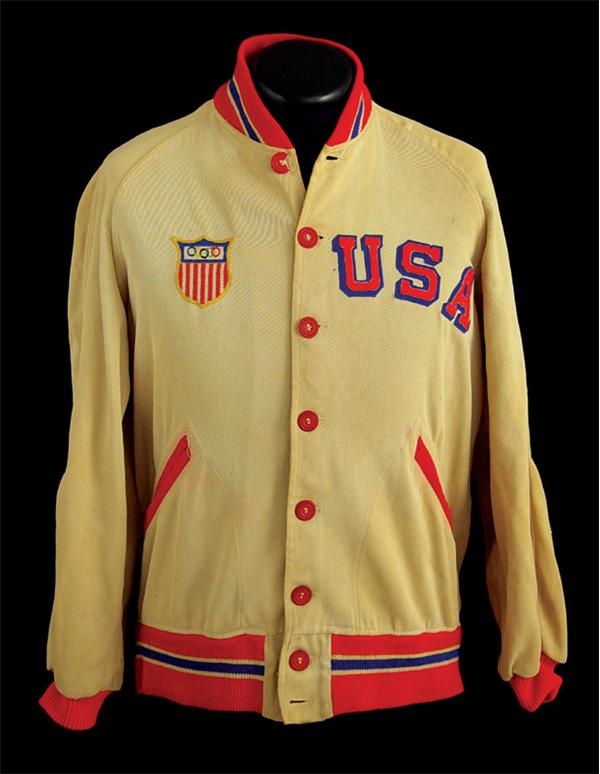 Hockey Memorabilia - 1956 Olympics Team USA Hockey Jacket