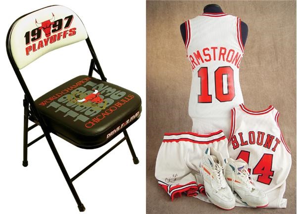 - 1997 Chicago Bulls Playoffs Autographed Collection (4)