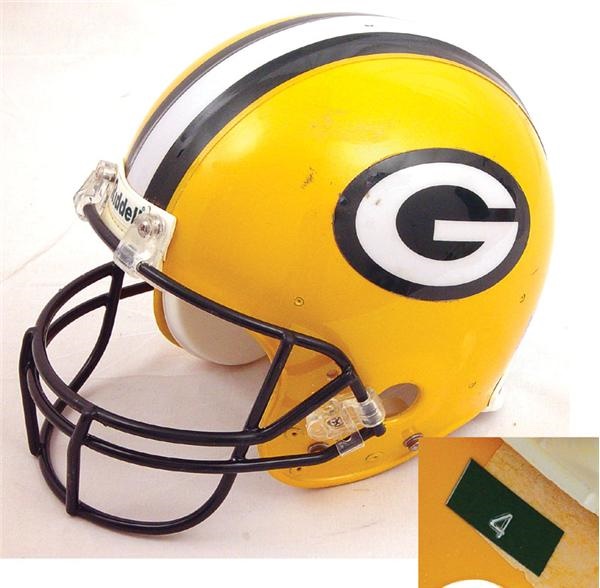 Football - 2001 Brett Favre Game Worn Helmet