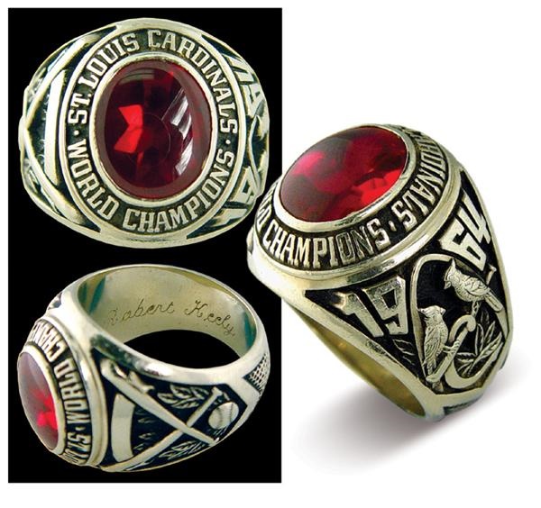 2 - St. Louis Cardinals 1964 World Series Champions Replica Rings