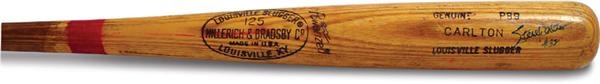 - 1977-79 Steve Carlton Autographed Game Used Bat (35”)