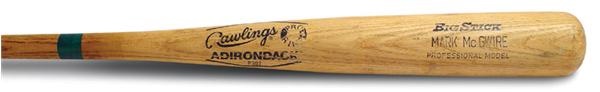 1986 Mark McGwire Game Used Rookie  Bat (34.5”)