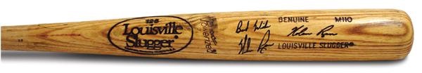 - 1986-89 Nolan Ryan Autographed Game Used Bat (34”)
