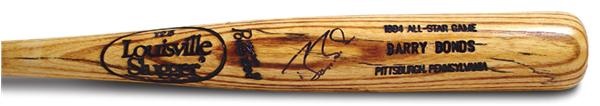 Barry Bonds - 1994 Barry Bonds Autographed All-Star Game Used Bat (34”)