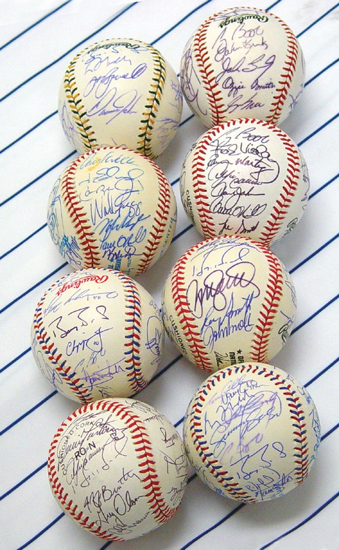 Autographed Baseballs - Collection of 1990's All Stars Signed Baseballs (8)