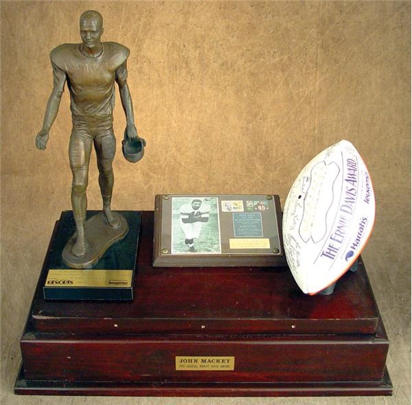 - Ernie Davis Award Presented to John Mackey (19" tall)