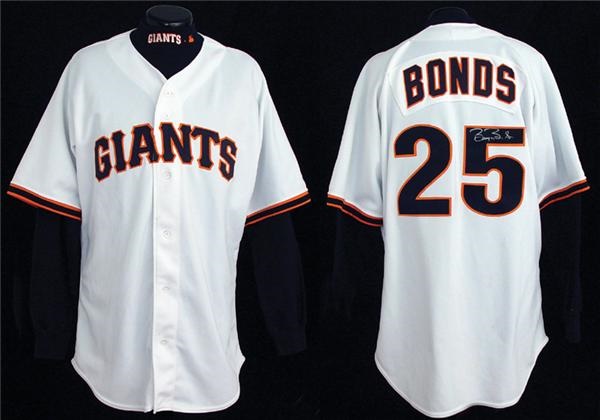 - 1998 Barry Bonds Autographed Game Worn Jersey