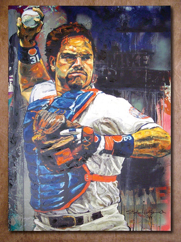 Mike Piazza Print by Steve Holland (28x42")