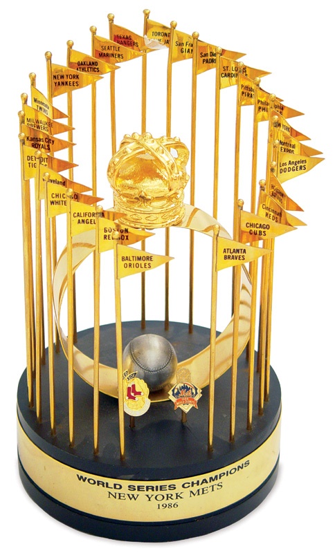New York Mets - 1986 New York Mets World Series Trophy (12")