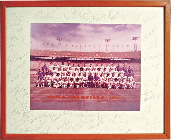 1972 Miami Dolphins Vintage Team Signed  Photograph (10.5x13.5")