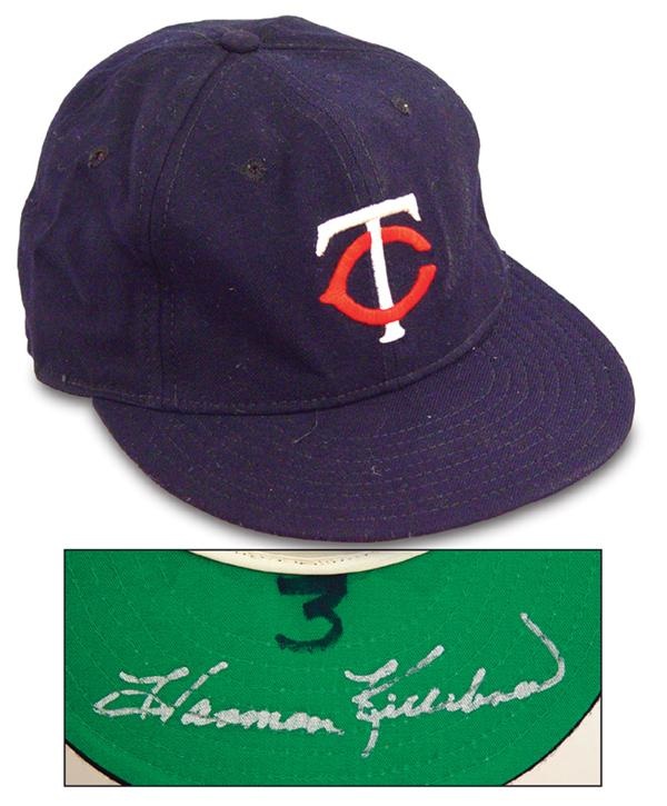 Baseball Equipment - 1966 Harmon Killebrew Autographed Game Worn Cap