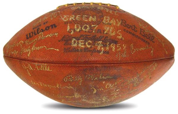 - Joe Perry 1000 Yards Rushing Game Ball