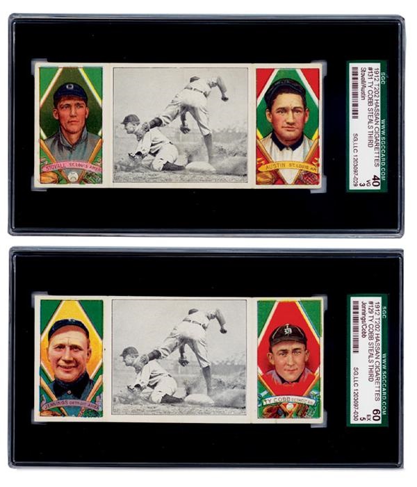 Baseball and Trading Cards - Ty Cobb T201 Triple Folders (2)