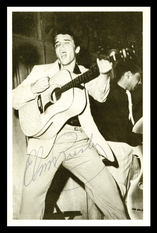 Elvis Presley Signed Promotional Photo Card (4x6")