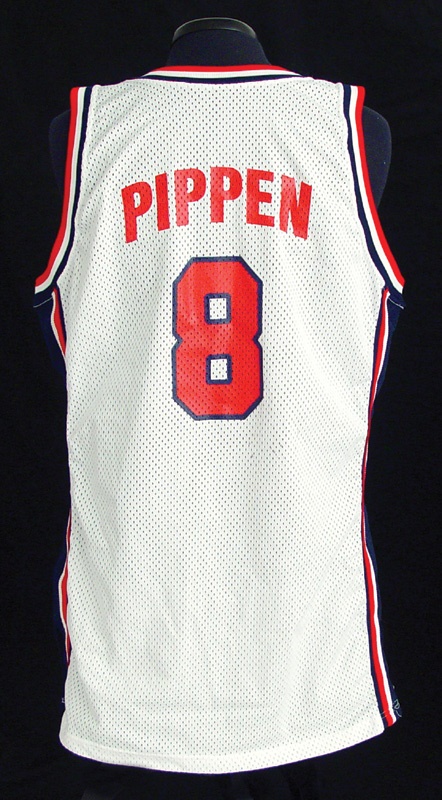 Basketball - 1992 Scottie Pippen Signed Olympic Game Used Jersey