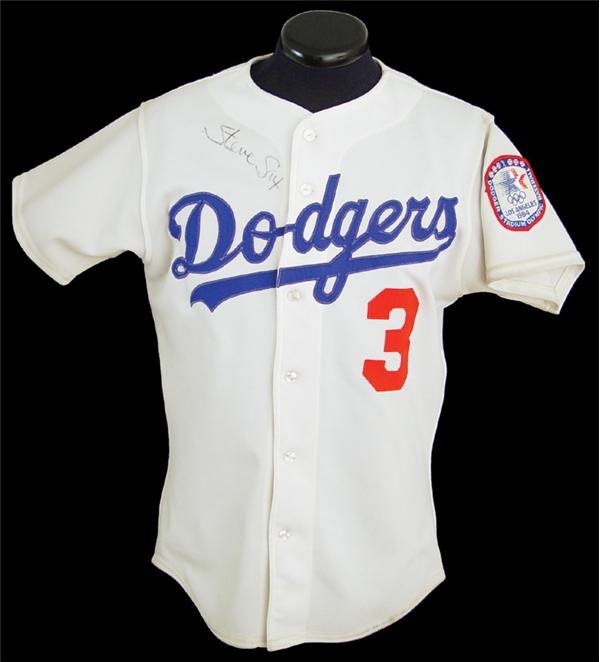 Baseball Jerseys - 1984 Steve Sax Autographed Game Worn Jersey