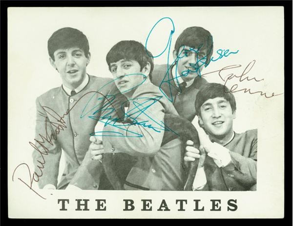 The Beatles - Beatles Signed Card (4.5x5.5")