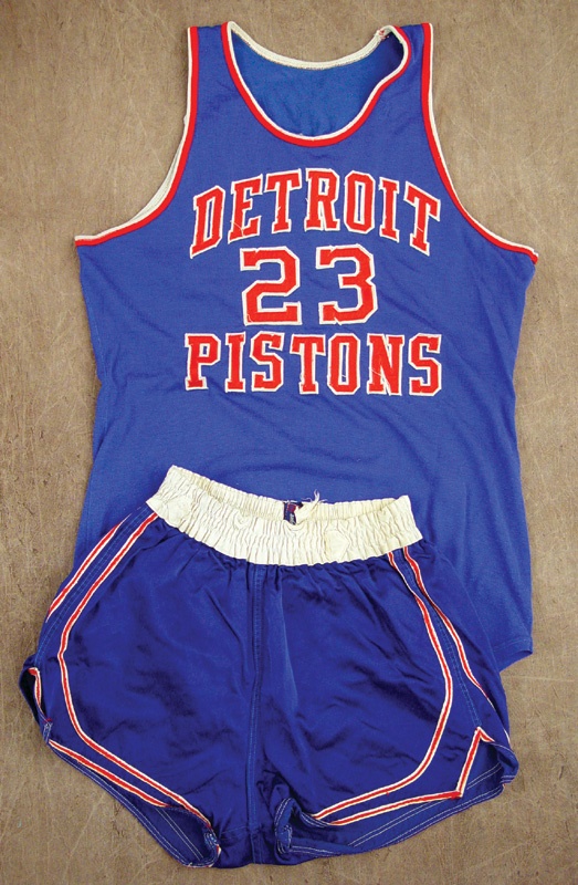 - 1950’s Walter Dukes Game Used Detroit Pistons Uniform