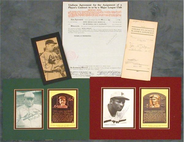 Baseball Autographs - Deceased Hall of Famers Autographed Collection (12)