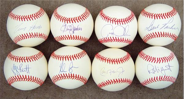 Large Single Signed Baseball Collection (116)