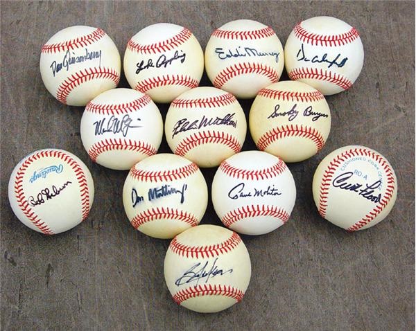 Single Signed Baseballs - Single Signed Baseball Collection (77)