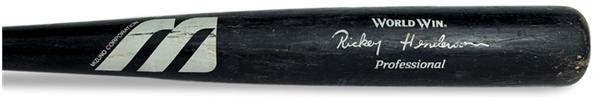 - 1993 Rickey Henderson World Series Game Used Bat (34")