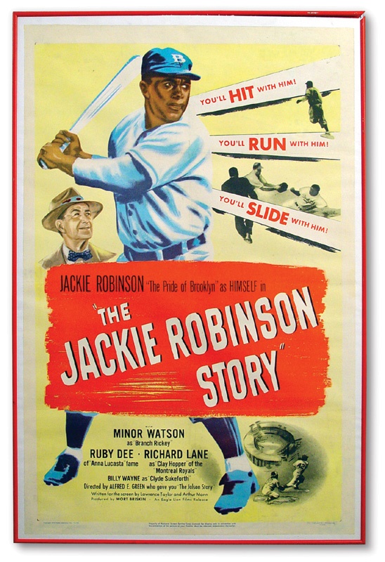 Jackie Robinson - The Jackie Robinson Story One Sheet Movie Poster (27”x41”)