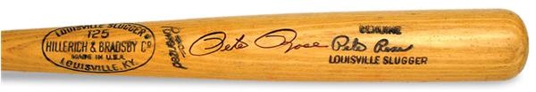 Pete Rose & Cincinnati Reds - Circa 1970 Pete Rose Autographed Game Used Bat (35")