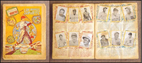 Baseball and Trading Cards - Complete 1947 Montiel Album with Ruth, Gehrig, Cobb, Williams & DiMaggio