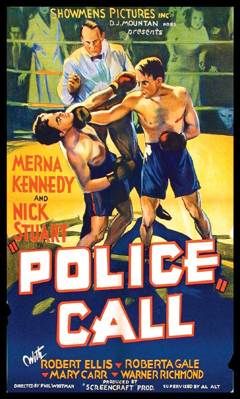 1933 "Police Call" Boxing Movie Posters (11)