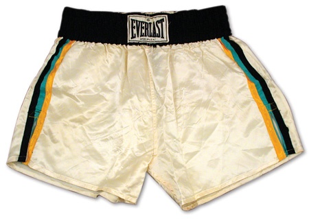 - 1981 Muhammad Ali Worn Training Trunks for Berbick Fight