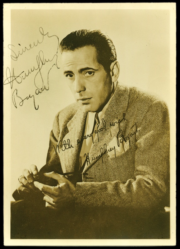 Sports Autographs - Humphrey Bogart Signed Photograph (5x7")