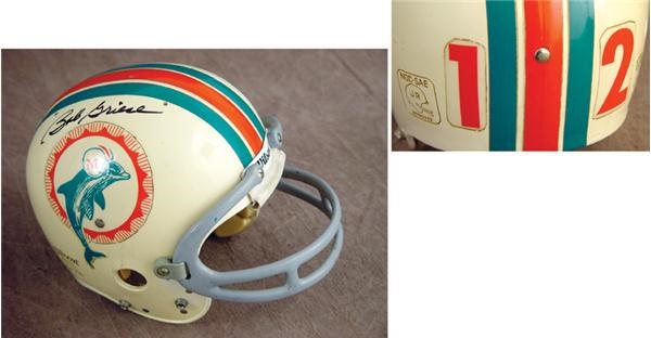 1968-70 Bob Griese Autographed Game Worn Helmet