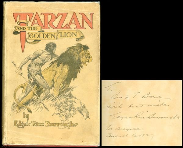 1927 Edgar Rice Burroughs Signed Book