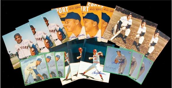 Baseball Autographs - Hall of Famers Signed Photos, Magazine Covers, and More. (116)
