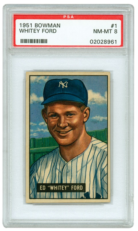 Baseball and Trading Cards - 1951 Bowman Whitey Ford Rookie PSA 8 NM-MT