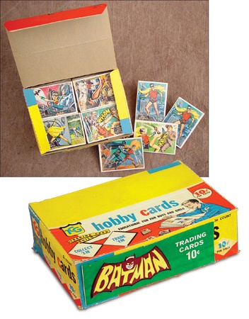 - 1966 Topps Batman Cello Box