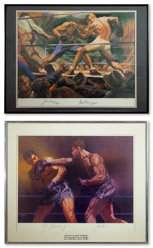 Two Sports Illustrated Signed Boxing Prints