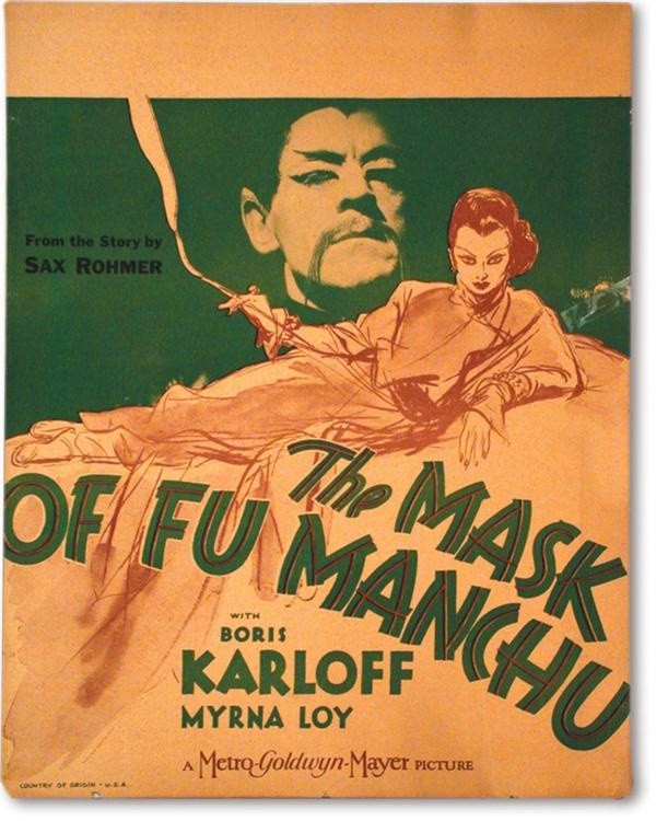 Movies - The Mask of Fu Manchu Window Card (14”x18”)