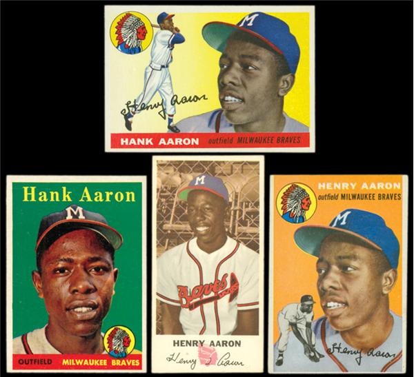 Baseball and Trading Cards - 1954-1976 Hank Aaron Collection (54)
