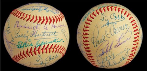 Autographed Baseballs - Great Hall of Famers Signed Baseball