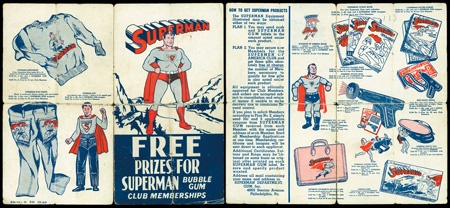Non-Sports Cards - 1940 Superman Gum Inc. Catalogue
