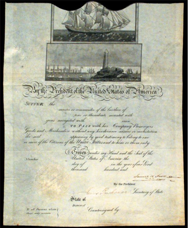 Political - James Polk & James Buchanan Signed Document (11.5x14.5")