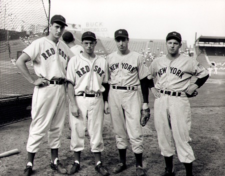 Photogaphic Negatives - Ted Williams, Joe & Dom DiMaggio Original Negative