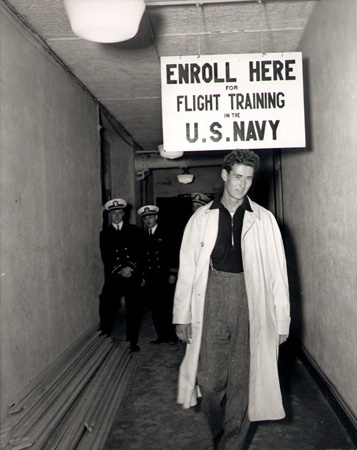 Ted Williams Navy Signing Original Negative