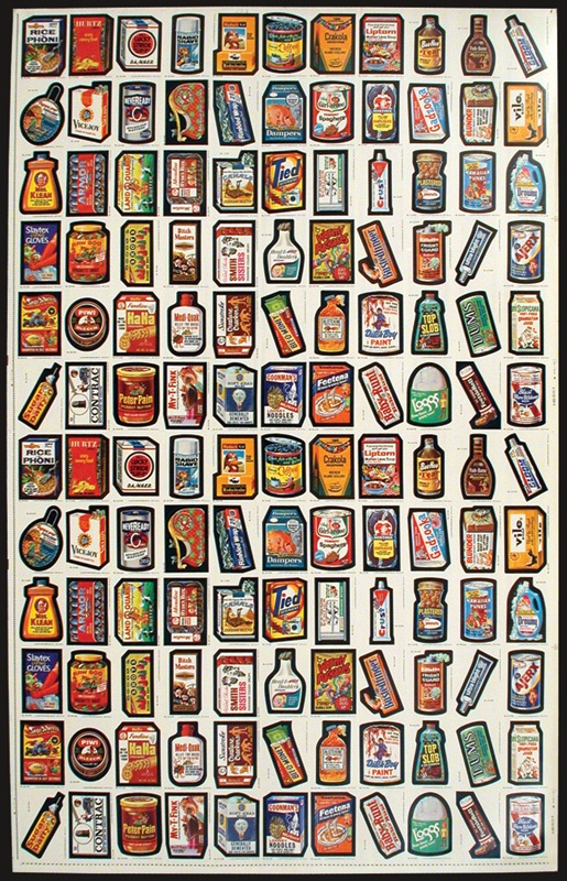 Non-Sports Cards - 1979 Wacky Pack Uncut Sheets (64)