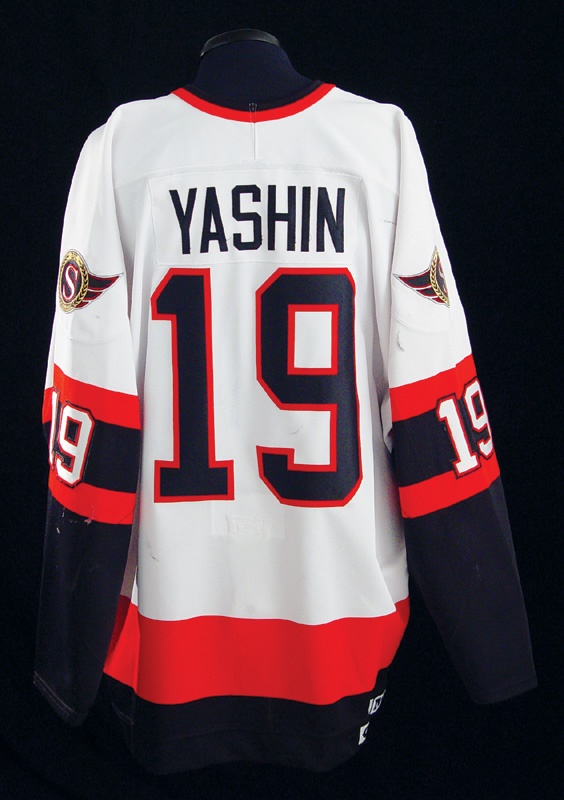 Hockey Sweaters - 1997-98 Alexi Yashin Ottawa Senators Game Worn Jersey